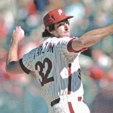 STEVE CARLTON Philadelphia Phillies 1980 Home Majestic Throwback Baseball Jersey 