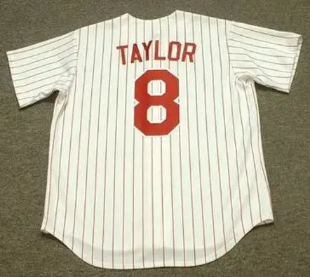 TONY TAYLOR Philadelphia Phillies 1960’s Majestic Throwback Baseball Jersey 
