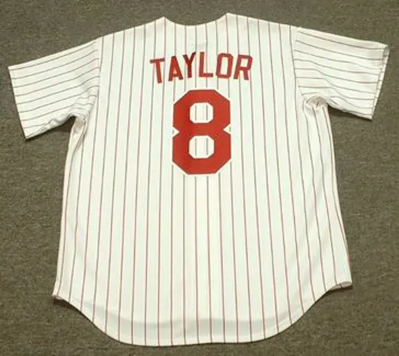 TONY TAYLOR Philadelphia Phillies 1960’s Majestic Throwback Baseball Jersey 