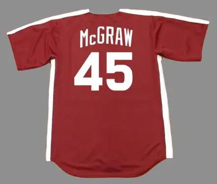 TUG McGRAW Philadelphia Phillies 1979 Majestic Cooperstown Throwback Jersey 