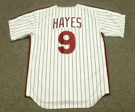 VON HAYES Philadelphia Phillies 1986 Majestic Cooperstown Throwback Home Baseball Jersey 