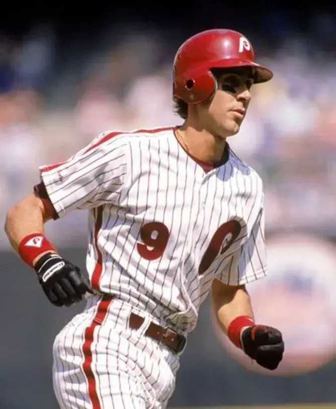 VON HAYES Philadelphia Phillies 1986 Majestic Cooperstown Throwback Home Baseball Jersey 