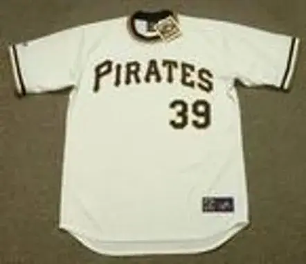 DAVE PARKER Pittsburgh Pirates 1974 Majestic Cooperstown Throwback Home Baseball Jersey 