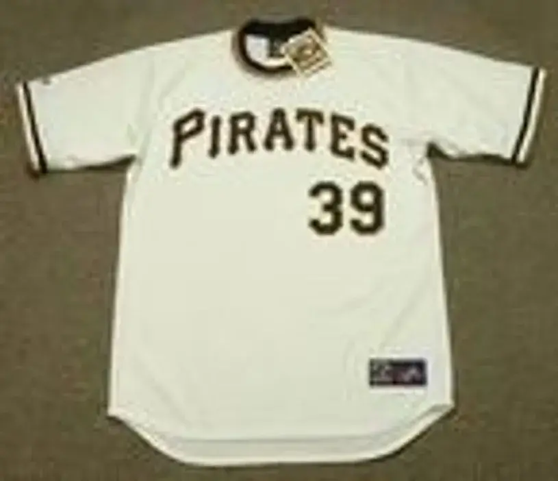 DAVE PARKER Pittsburgh Pirates 1974 Majestic Cooperstown Throwback Home Baseball Jersey 