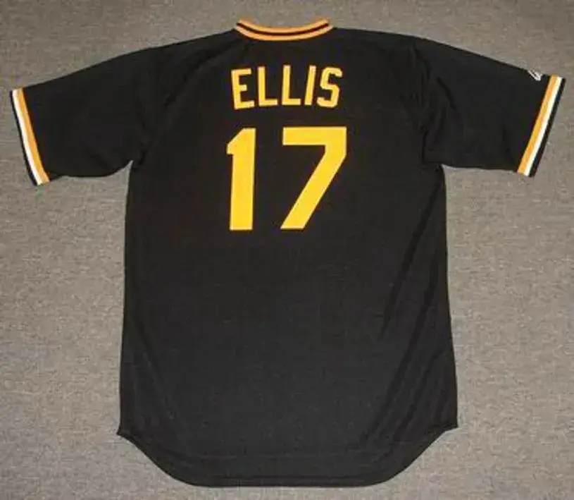 DOCK ELLIS Pittsburgh Pirates 1970’s Majestic Baseball Throwback Jersey 
