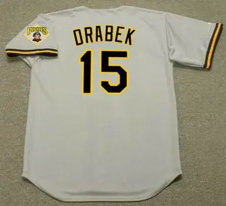 DOUG DRABEK Pittsburgh Pirates 1992 Majestic Throwback Away Baseball Jersey 