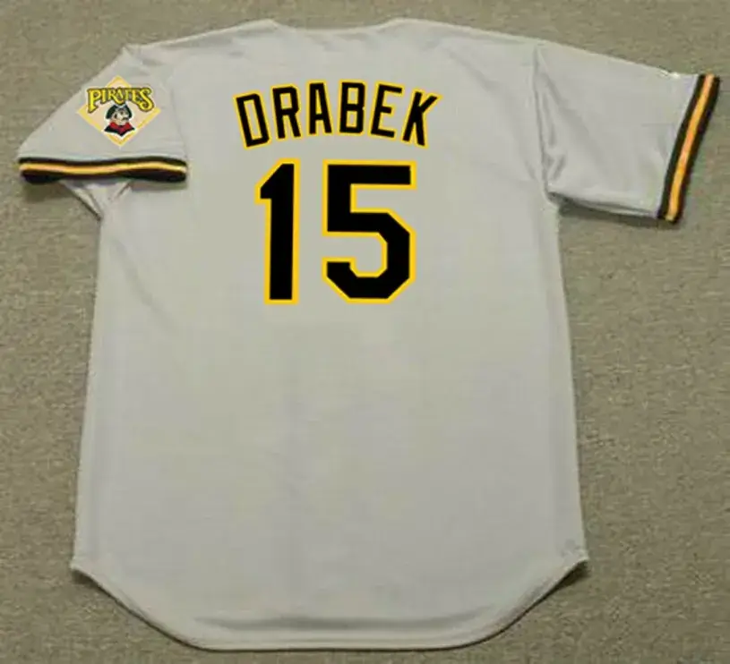 DOUG DRABEK Pittsburgh Pirates 1992 Majestic Throwback Away Baseball Jersey 
