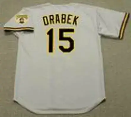 DOUG DRABEK Pittsburgh Pirates 1992 Majestic Throwback Away Baseball Jersey 