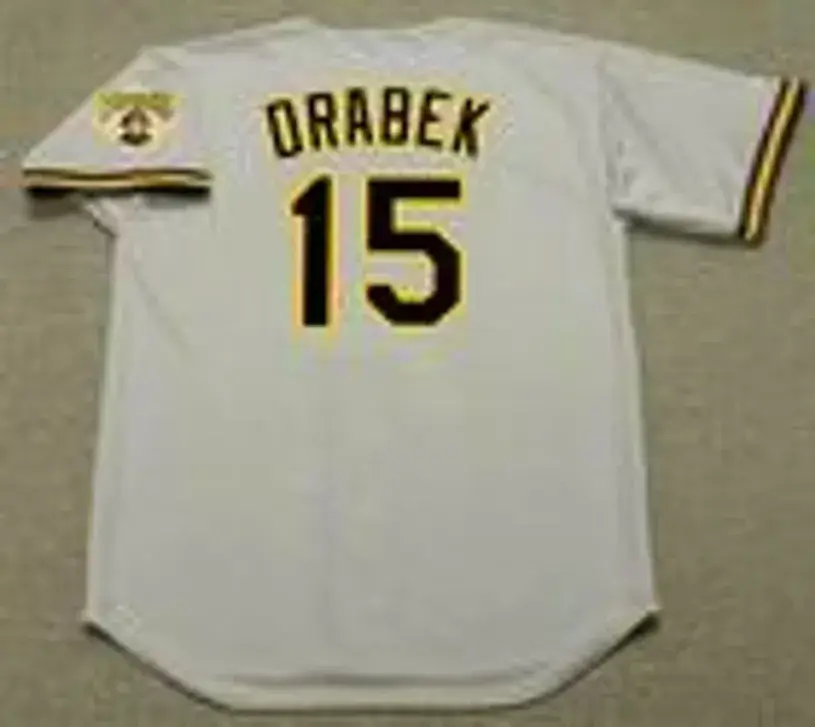 DOUG DRABEK Pittsburgh Pirates 1992 Majestic Throwback Away Baseball Jersey 
