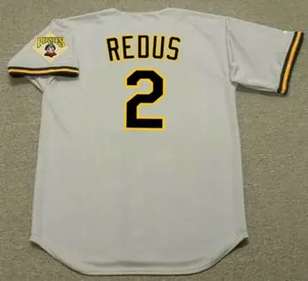 GARY REDUS Pittsburgh Pirates 1992 Majestic Throwback Away Baseball Jersey 
