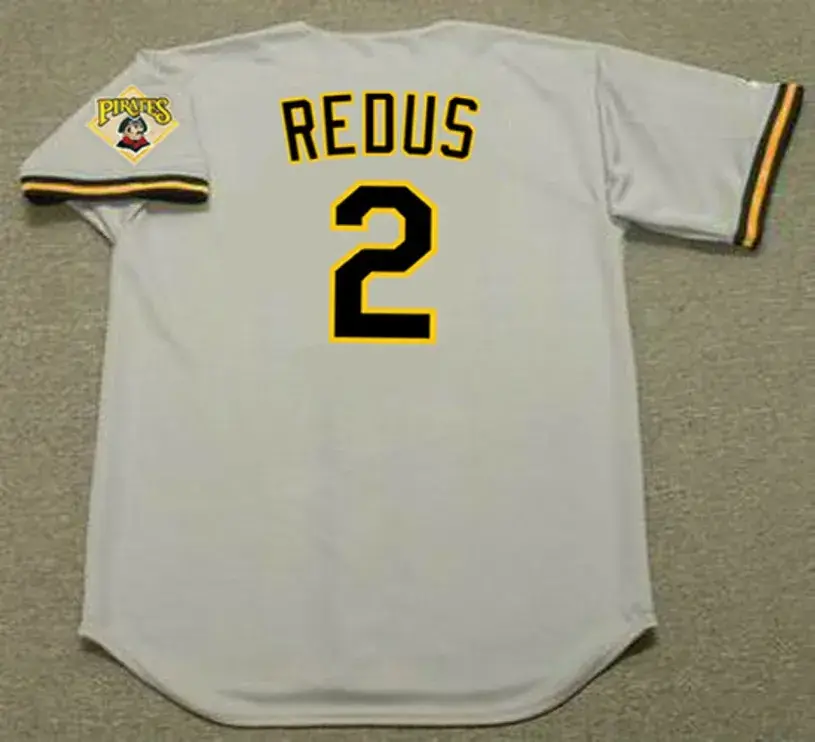 GARY REDUS Pittsburgh Pirates 1992 Majestic Throwback Away Baseball Jersey 