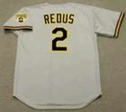 GARY REDUS Pittsburgh Pirates 1992 Majestic Throwback Away Baseball Jersey 