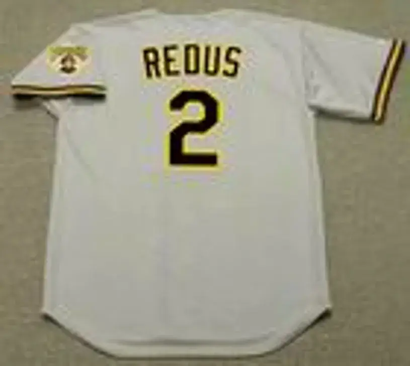 GARY REDUS Pittsburgh Pirates 1992 Majestic Throwback Away Baseball Jersey 