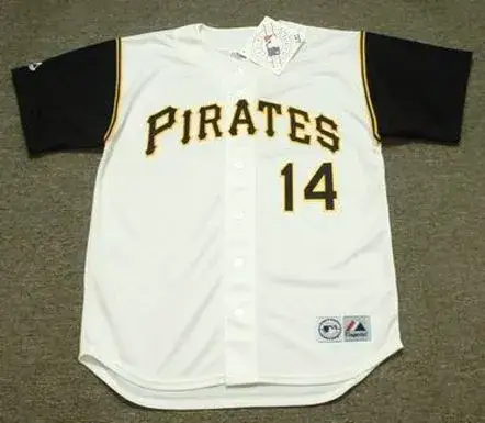 GENE ALLEY Pittsburgh Pirates 1966 Majestic Throwback Home Baseball Jersey
