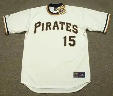 GENE CLINES Pittsburgh Pirates 1971 Majestic Cooperstown Throwback Baseball Jersey