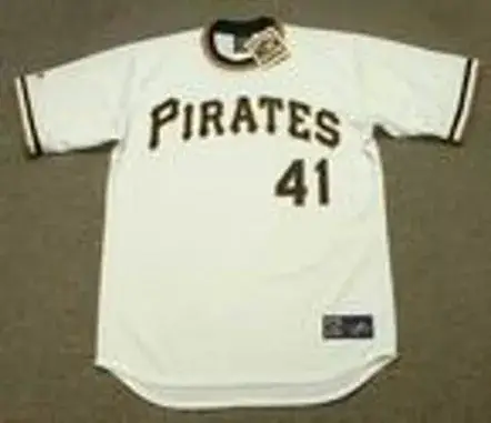 JERRY REUSS Pittsburgh Pirates 1974 Majestic Cooperstown Throwback Baseball Jersey 