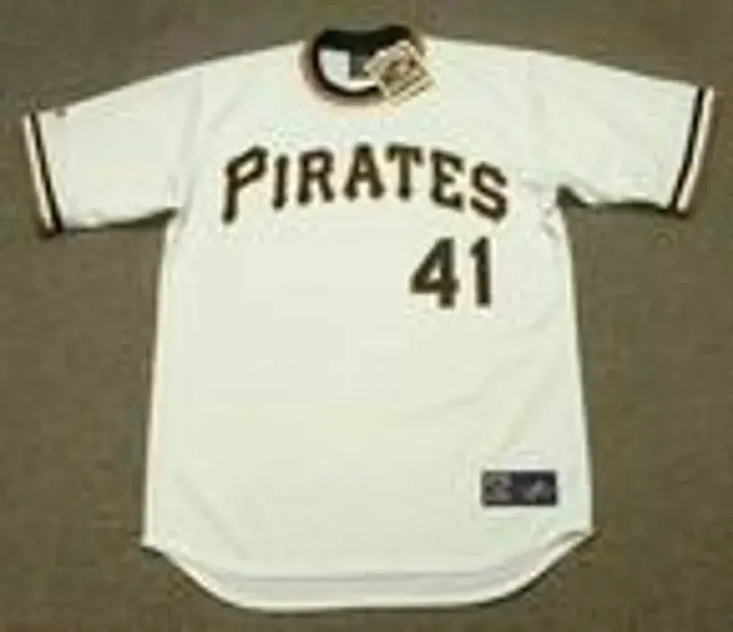 JERRY REUSS Pittsburgh Pirates 1974 Majestic Cooperstown Throwback Baseball Jersey 