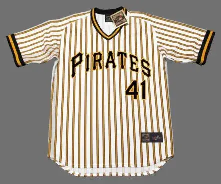 JERRY REUSS Pittsburgh Pirates 1977 Majestic Cooperstown Home Baseball Jersey