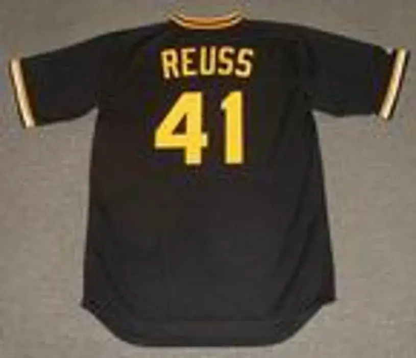 JERRY REUSS Pittsburgh Pirates 1978 Majestic Cooperstown Throwback Baseball Jersey 