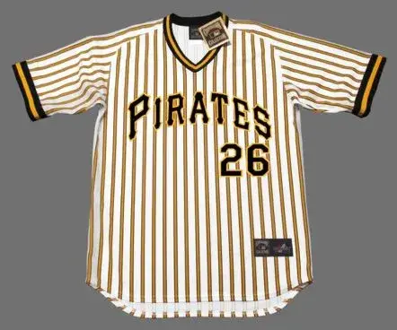 JIM BIBBY Pittsburgh Pirates 1978 Majestic Cooperstown Home Baseball Jersey