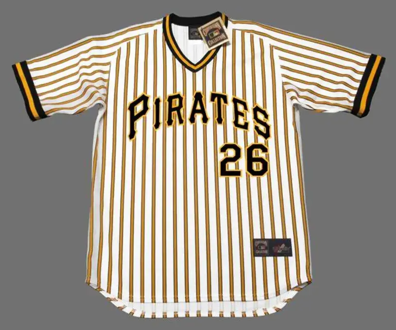 JIM BIBBY Pittsburgh Pirates 1978 Majestic Cooperstown Home Baseball Jersey