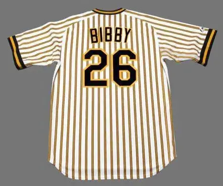 JIM BIBBY Pittsburgh Pirates 1978 Majestic Cooperstown Home Baseball Jersey 