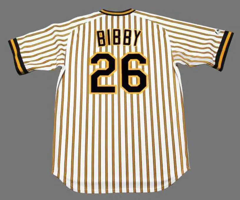 JIM BIBBY Pittsburgh Pirates 1978 Majestic Cooperstown Home Baseball Jersey 