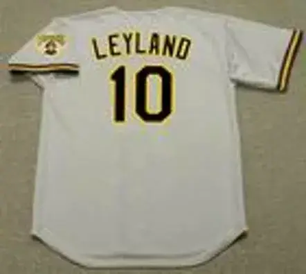 JIM LEYLAND Pittsburgh Pirates 1992 Majestic Throwback Away Baseball Jersey 