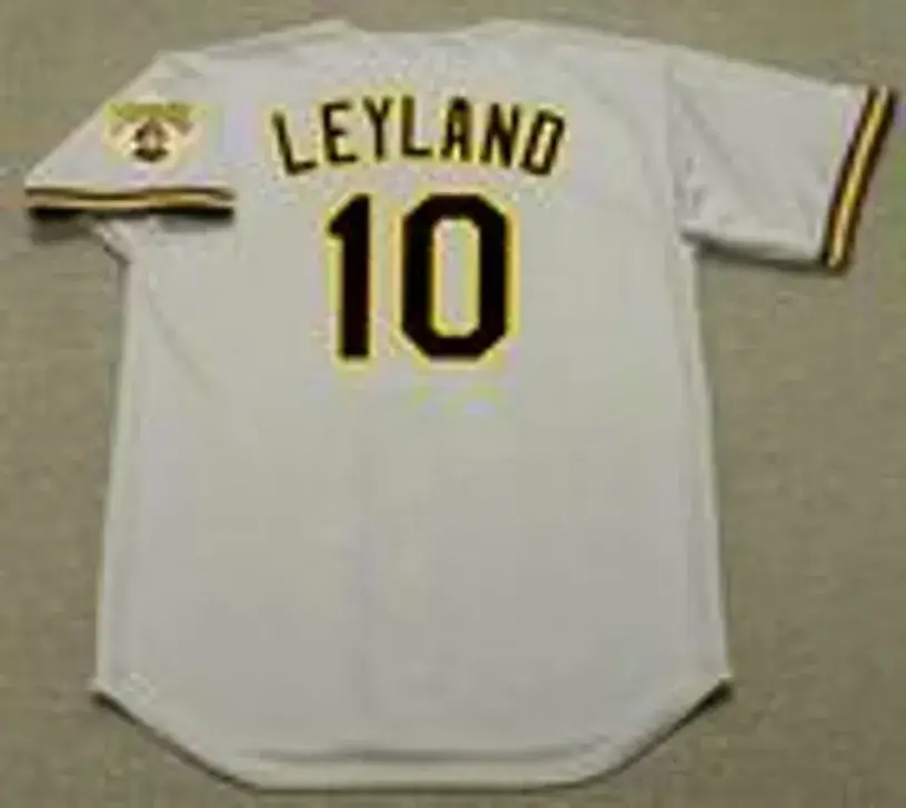 JIM LEYLAND Pittsburgh Pirates 1992 Majestic Throwback Away Baseball Jersey 