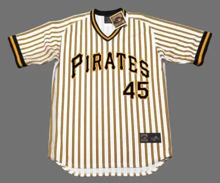 JOHN CANDELARIA Pittsburgh Pirates 1978 Majestic Cooperstown Home Baseball Jersey