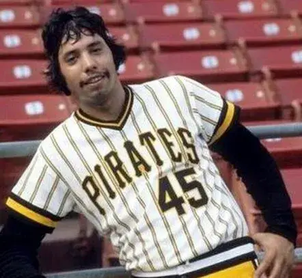JOHN CANDELARIA Pittsburgh Pirates 1978 Majestic Cooperstown Home Baseball Jersey 