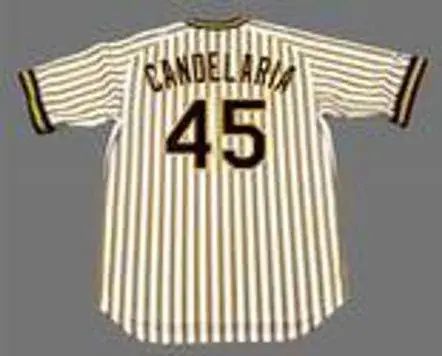 JOHN CANDELARIA Pittsburgh Pirates 1978 Majestic Cooperstown Home Baseball Jersey 