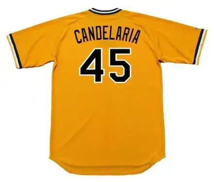 JOHN CANDELARIA Pittsburgh Pirates 1979 Majestic Cooperstown Home Baseball Jersey 