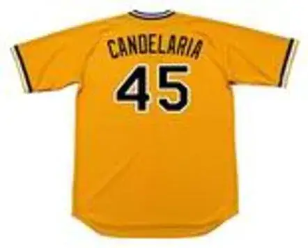 JOHN CANDELARIA Pittsburgh Pirates 1979 Majestic Cooperstown Home Baseball Jersey 