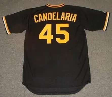 JOHN CANDELARIA Pittsburgh Pirates 1979 Majestic Cooperstown Throwback Baseball Jersey 