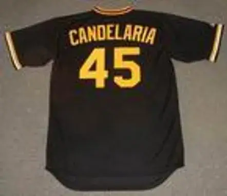 JOHN CANDELARIA Pittsburgh Pirates 1979 Majestic Cooperstown Throwback Baseball Jersey 