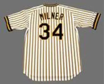 JOHN MILNER Pittsburgh Pirates 1978 Majestic Cooperstown Home Baseball Jersey 