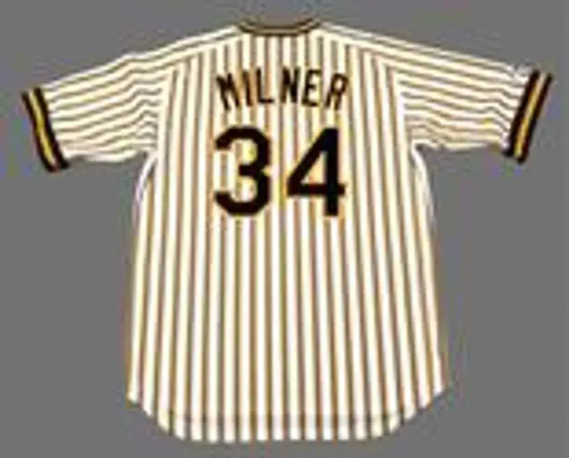 JOHN MILNER Pittsburgh Pirates 1978 Majestic Cooperstown Home Baseball Jersey 