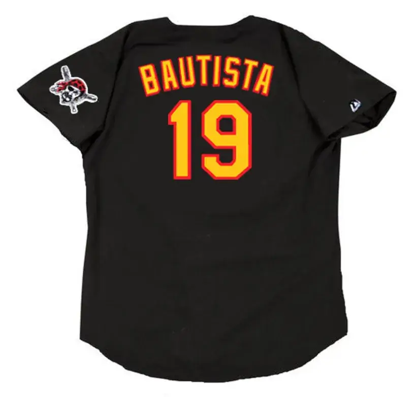 JOSE BAUTISTA Pittsburgh Pirates 2005 Majestic Throwback Baseball Jersey 