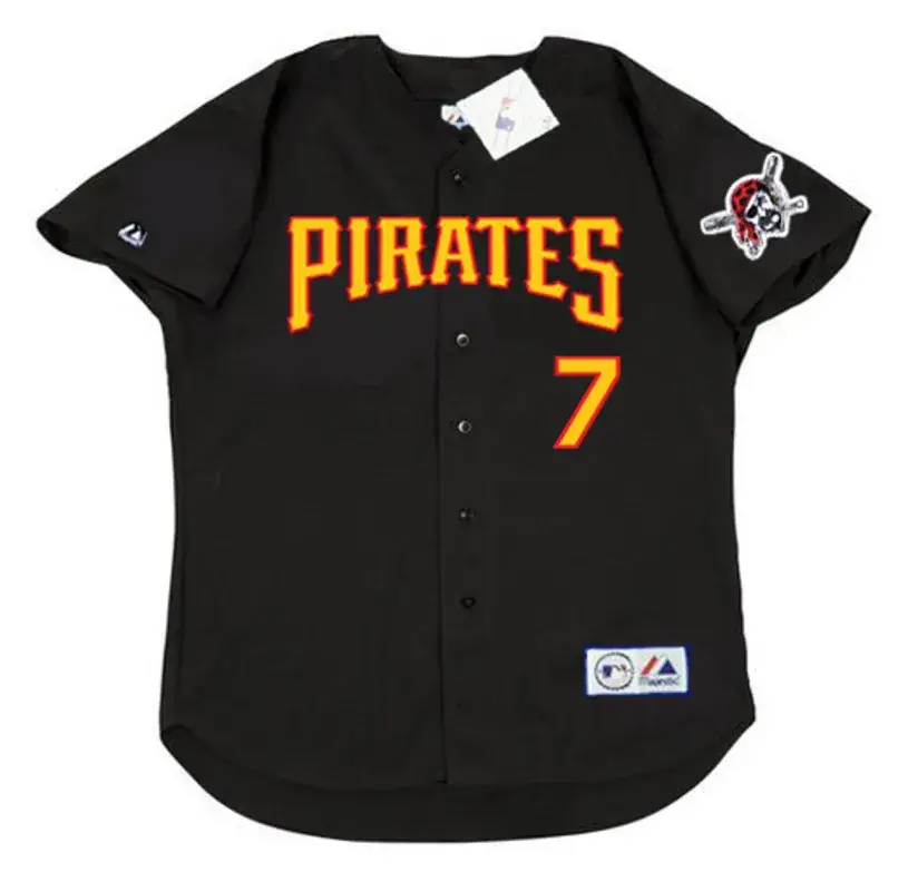 KENNY LOFTON Pittsburgh Pirates 2003 Majestic Throwback Baseball Jersey