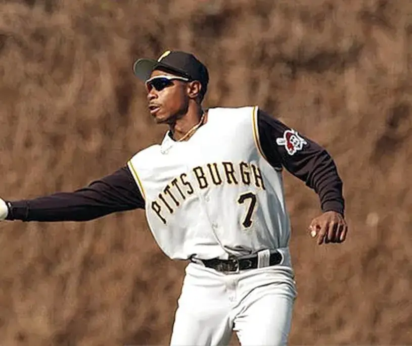 KENNY LOFTON Pittsburgh Pirates 2003 Majestic Throwback Baseball Jersey 