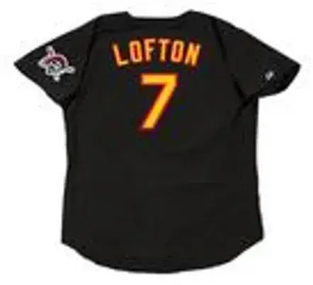 KENNY LOFTON Pittsburgh Pirates 2003 Majestic Throwback Baseball Jersey 