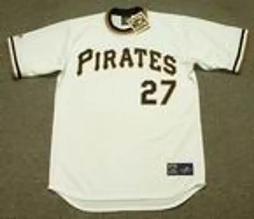 KENT TEKULVE Pittsburgh Pirates 1975 Majestic Cooperstown Throwback Baseball Jersey 