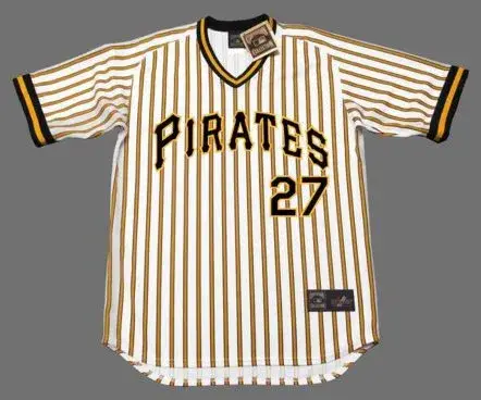 KENT TEKULVE Pittsburgh Pirates 1978 Majestic Cooperstown Home Baseball Jersey