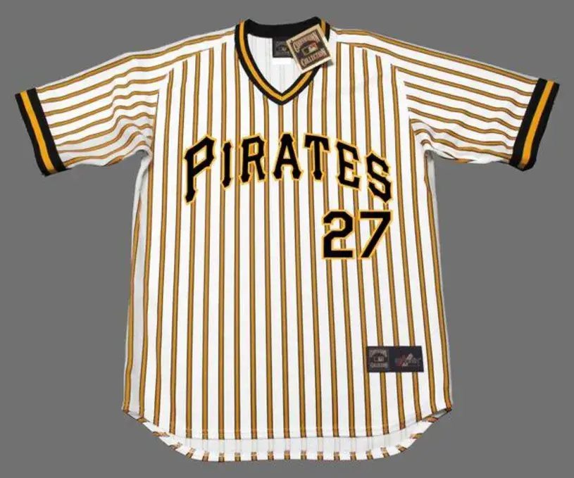 KENT TEKULVE Pittsburgh Pirates 1978 Majestic Cooperstown Home Baseball Jersey