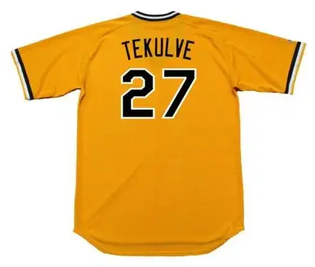 KENT TEKULVE Pittsburgh Pirates 1979 Majestic Cooperstown Home Baseball Jersey 