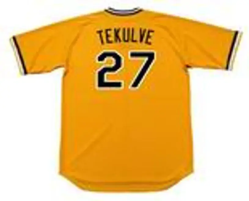 KENT TEKULVE Pittsburgh Pirates 1979 Majestic Cooperstown Home Baseball Jersey 