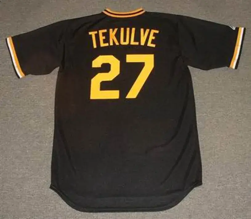 KENT TEKULVE Pittsburgh Pirates 1979 Majestic Cooperstown Throwback Baseball Jersey 