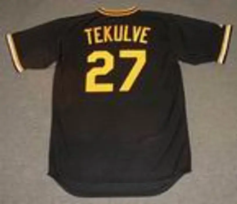 KENT TEKULVE Pittsburgh Pirates 1979 Majestic Cooperstown Throwback Baseball Jersey 