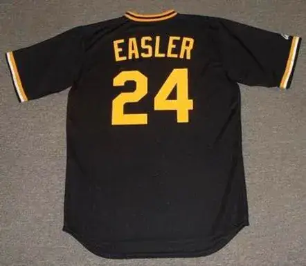 MIKE EASLER Pittsburgh Pirates 1982 Majestic Cooperstown Throwback Baseball Jersey 